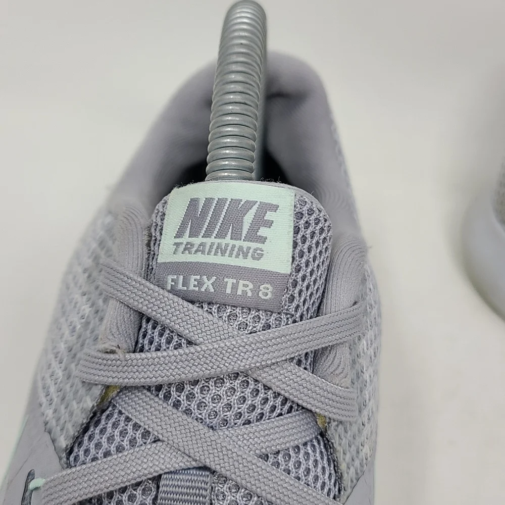 Nike Womens Flex Trainer 8 AJ8168 003 Gray Athletic Running Shoes Size 7 Women